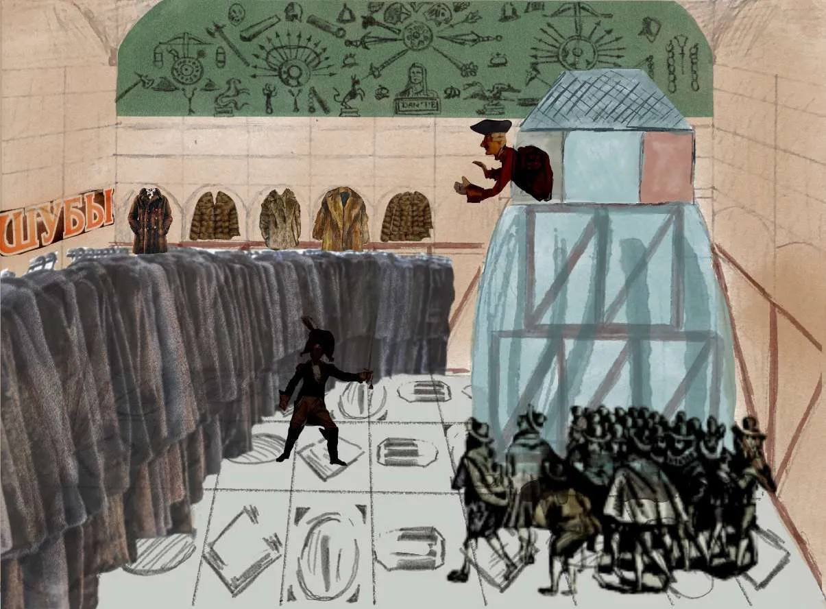 Scene IV, The Baron and his puppet