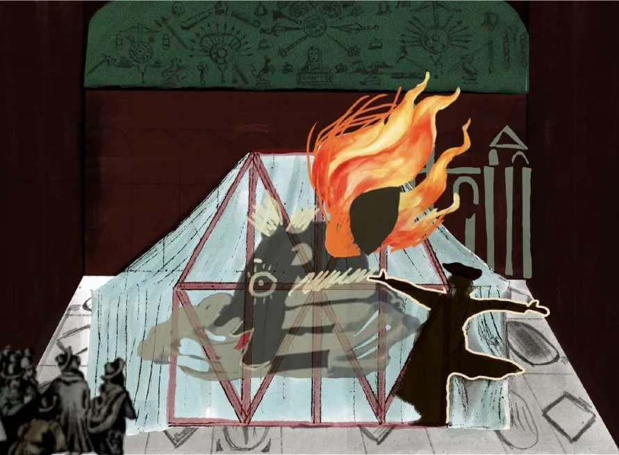 Scene III, The Fire