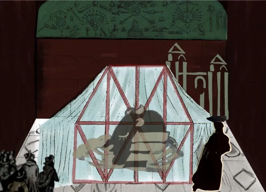 Scene II, The Pavilion of Lies